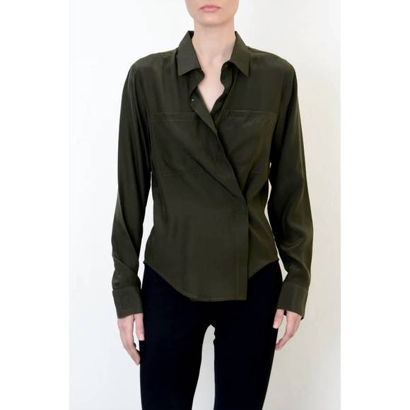 Haut En Soie Elizabeth And James Kim - Noir - Taille XS - Neuf Sans étiquettes - Style Camisole Ruchée